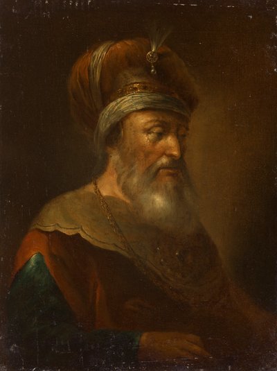 Orientale MIT Turban af Unbekannter Künstler