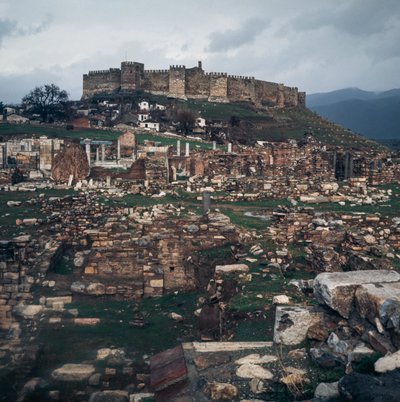 Det osmanniske slot i Ayasuluk, Selcuk, Izmir-provinsen, Tyrkiet af Benjamin Baud
