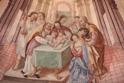 Vor Frue af Assumption kirke. Baby Jesus i synagogen Cordon Frankrig af Unbekannt