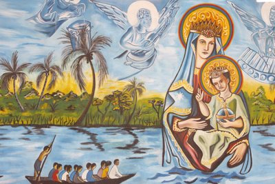 Our Lady of Togo fresco, Togoville, Togo af Unbekannt
