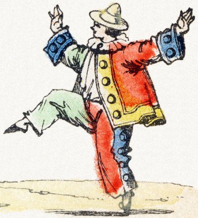 P - Pierrot - Child Entertainment Alphabet ca. 1890 (litografi) af Unbekannt