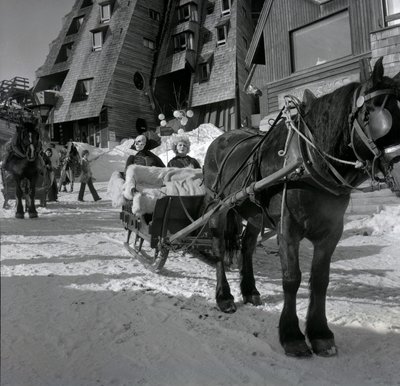 P. Topaloff og Alice Sapritch i Avoriaz under Fantastic Film Festival den 29. januar af Unbekannter Künstler
