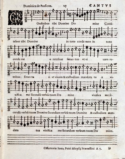 Side med partitur af Song of Solomon af Penderecki (ca. 1970-1973) af Unbekannter Künstler