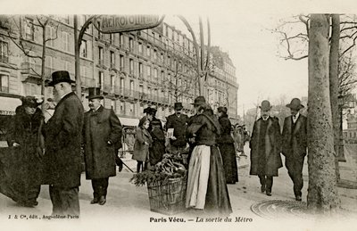 Paris Métro - indgang med art nouveau-bue af Unbekannter Künstler