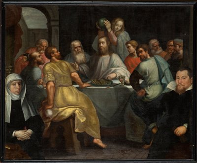 Sognekirke (Saint Julien kirke). Indre. Maleri. af Unbekannter Künstler