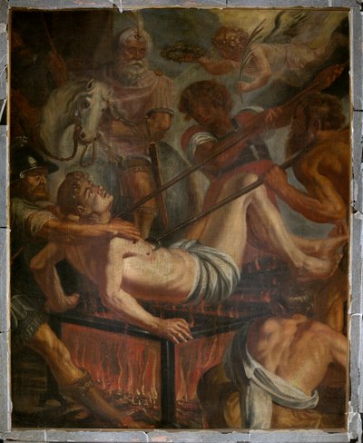 Sognekirke (Saint Laurentius Sognekirke). Maleri. af Unbekannter Künstler