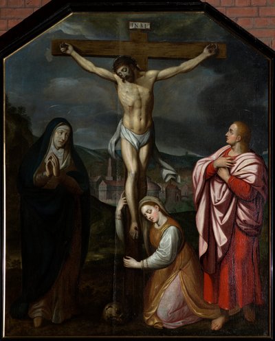 Sognekirke (Parochiekerk Sint-Martinus). Maleri. Krydsningen. Det 17. århundrede. af Unbekannter Künstler