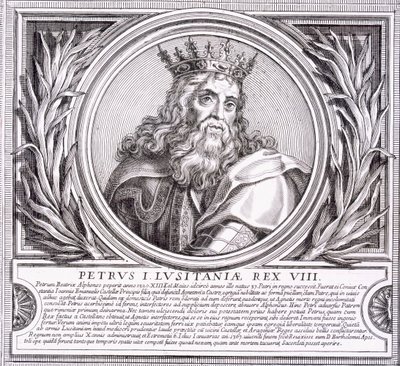 Pedro I af Portugal (litho) af Unbekannt
