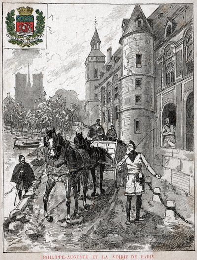 Philippe Auguste. Filip II af Frankrig. af Nicolas Liez
