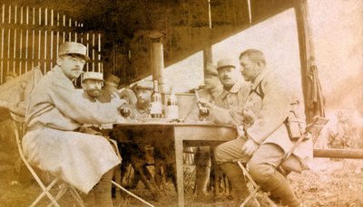 Photograph from a personal album of an infantry lieutenant during the first months of the First World Wardani af Unbekannt