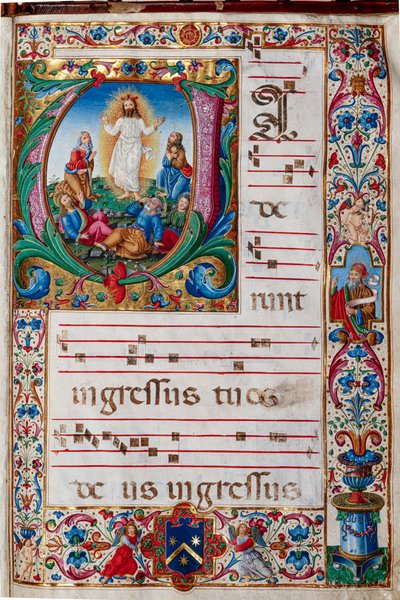 Piccolomini Bibliotek: korbog, torsk. 29.13, ff. 30r med "Transfiguration", af florentinsk illuminator. af Unbekannter Künstler