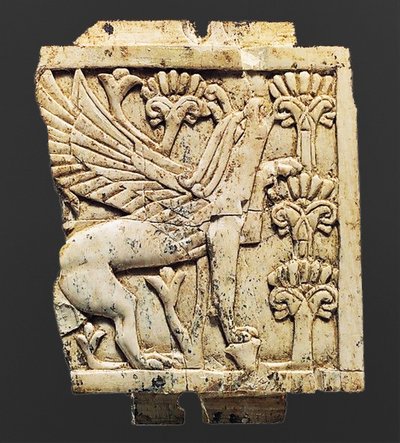Plade, der forestiller en Griffin, Nimrud, Mesopotamien, 8.-7. århundrede f.Kr. af Unbekannt