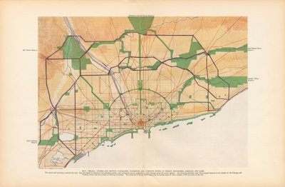 Tavle XLIV fra Plan of Chicago af Unbekannt
