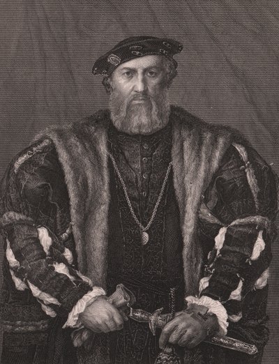 Portræt af Charles de Solier, Comte de Morette, fra Paynes Royal Dresden Gallery, af Albert Henry Payne, A H Payne Dresden & Leipzig Publisher, ca. 1840 (gravering) af William M. Timlin