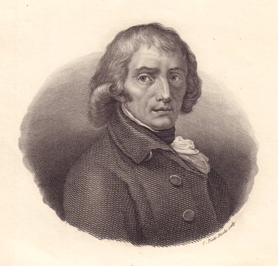 Portræt af den italienske digter Giuseppe Parini (1729-1799), kobberstik af Piotti efter tegning af Andrea Appiani af William M. Timlin