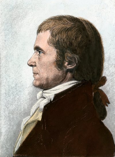Portræt af John Marshall (1755-1835), amerikansk advokat og statsmand, præsident for USA