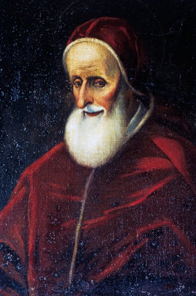 Portræt af pave Pius V (Bosco Marengo af Benjamin Baud