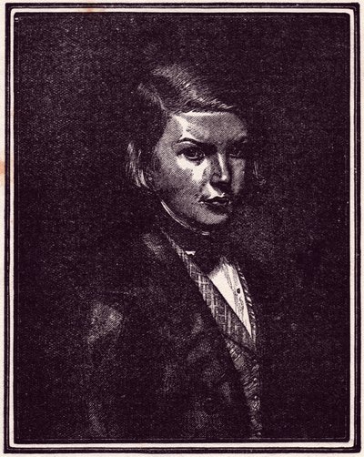 Portræt af Victor Hugo (kobberstik) af Unbekannter Künstler