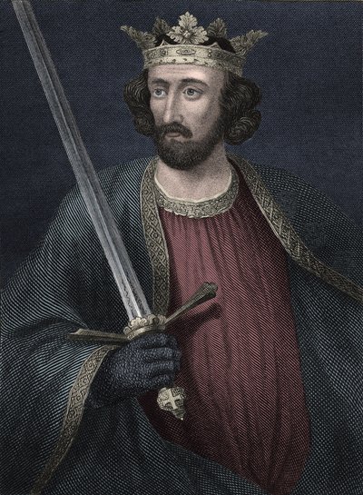 Portræt af kongen af England Edward I (tryk) af Unbekannter Künstler