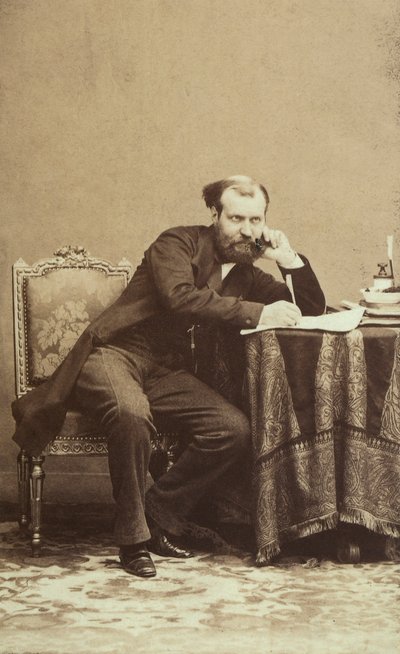 Portræt af den berømte franske komponist Charles Gounod af Unbekannter Künstler