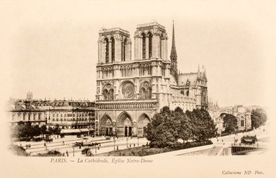 Postkort / Notre Dame / Paris / Seine / Ile de France / Frankrig af William M. Timlin