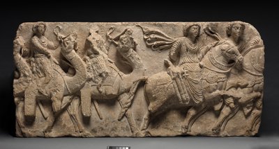 Procession af adelsmænd, Palmyra, Syrien af Unbekannt