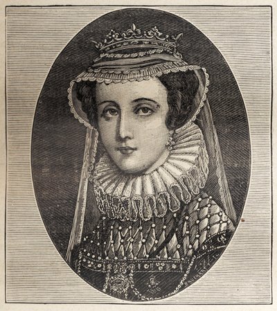 Queen Mary Stewart (gravering) af Unbekannter Künstler