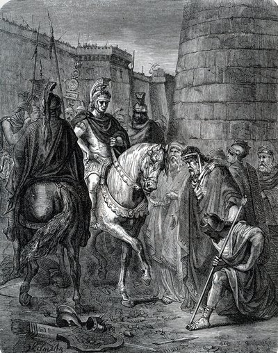 Quintus Caecilius Metellus Macedonicus (210-116 f.Kr.) i Grækenland efter slaget ved Scarpheia mod Acheens i 147 f.Kr (Metellus i Grækenland efter at have besejret Critolaos af Megalopolis i slaget ved Scarpheia af Unbekannter Künstler