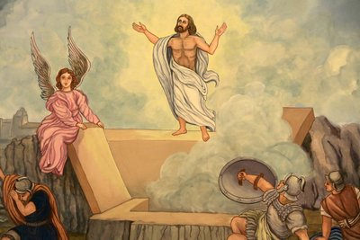 Kristi opstandelse, Eglise Saint-André, Domancy (foto) af Unbekannter Künstler
