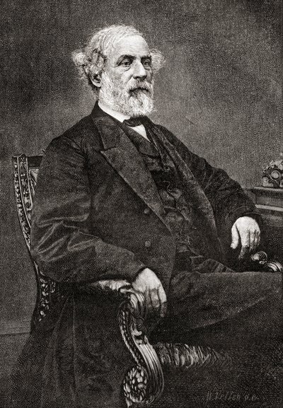 Robert Edward Lee, fra The Century Magazine, udgivet 1887 (gravering) af Unbekannt