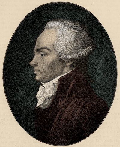 Robespierre - portræt af Unbekannter Künstler