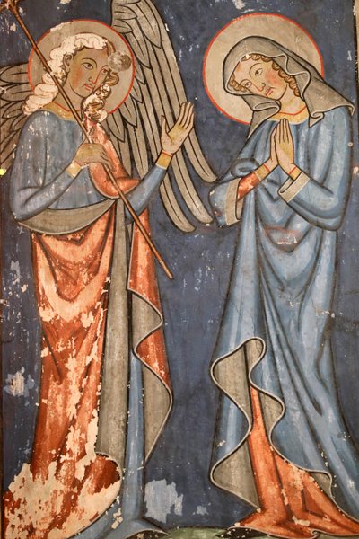 Saint-Pierre-le-Jeune protestantiske kirke, Fresco, Strasbourg, Frankrig. af Unbekannter Künstler