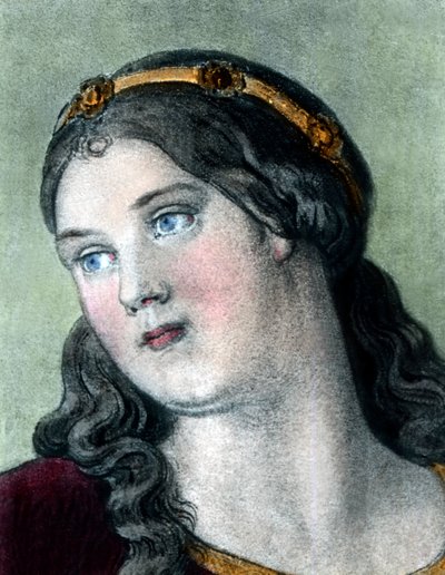 Saint Elizabeth som teenager af Unbekannter Künstler