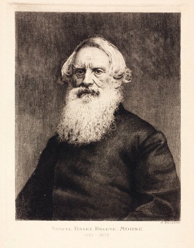 Samuel F B Morse, amerikansk kunstner og opfinderen af morsekoden, c 1870 af Unbekannt