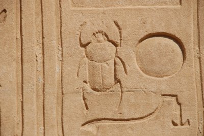 Scarab Beetle, Karnak, Luxor, Egypten (foto) af Unbekannt