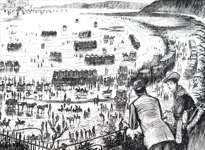 Scarborough Strand af Unbekannter Künstler