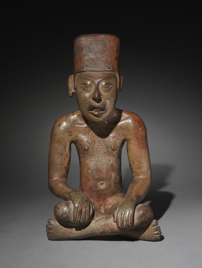 Siddende figur, Oaxaca, 300 f.Kr.-700 e.Kr af Unbekannt