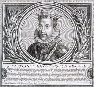 Sebastian af Portugal (litho) af Unbekannt