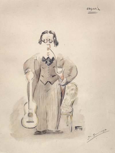 Segovia, Spanien, ca. 1925 (skitse) af Unbekannter Künstler