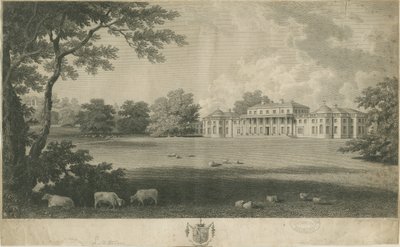 Shugborough Hall: gravering, nd [c 1802] af Unbekannt