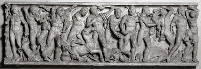 Side af en sarkofag, der viser Hercules