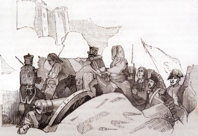 Belejring af roser, halvøkrig af Unbekannter Künstler