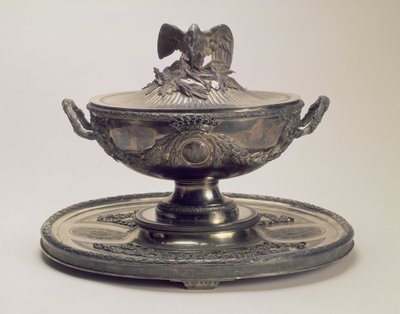 Sølvterrin og stativ fra Saltykov-tjenesten, af Robert Joseph Auguste (1725-1805), Paris af Unbekannt