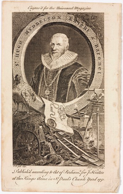 Sir Hugh Myddelton, walisisk guldsmed og ingeniør, ca. 1620