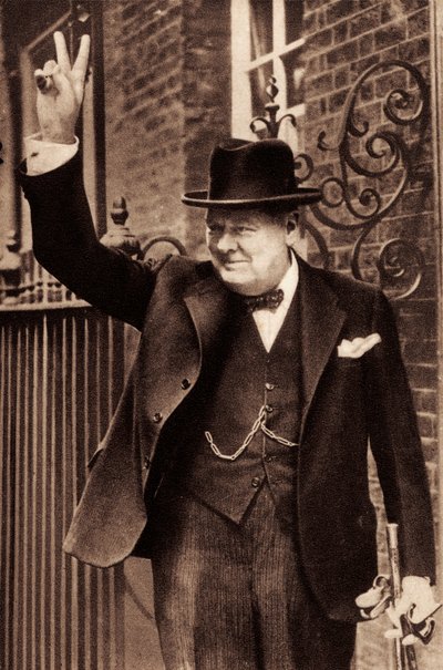 Sir Winston Churchill - af Unbekannter Künstler