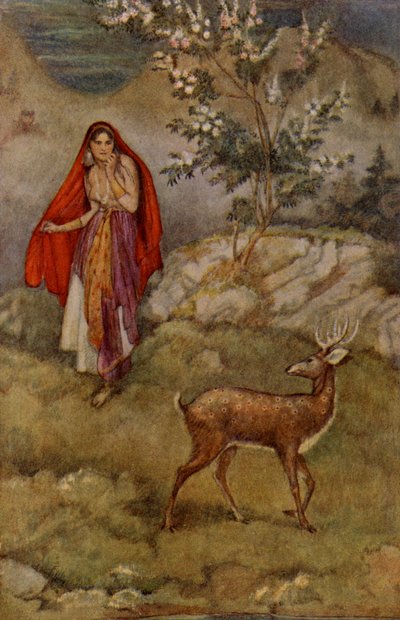 Sita finder den magiske hjort af Unbekannter Künstler