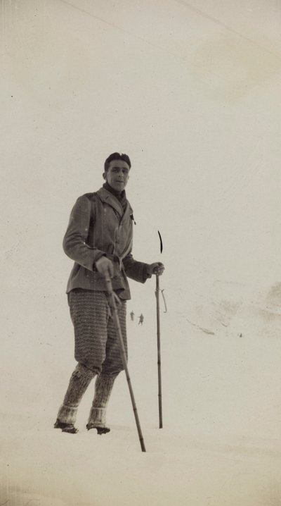 Skier at Abetone af Unbekannter Künstler