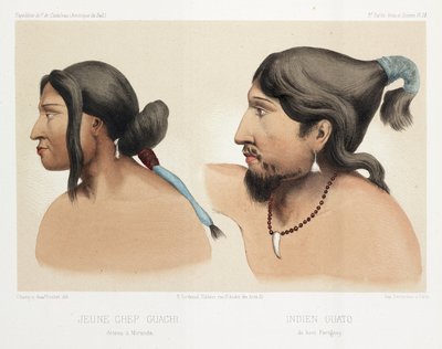 Sydamerikanske indianere, c 1843-1847 af Unbekannt