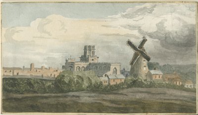Stafford - North West View: vandfarvemaleri og [?1800-tallet] af Unbekannt