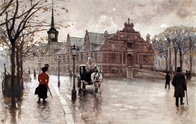 Børsen i København, Danmark, begyndelsen af 1900-tallet (postkort) af Unbekannter Künstler